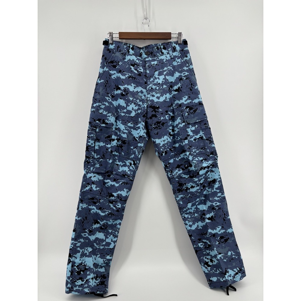 Rothco Battle Dress Uniform Pants Mens Blue Digital Camo Waist Small NWOT